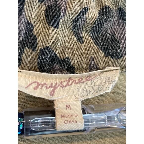 MYSTREE Washed Animal Print Jacket from Buckle Med 100% Cotton - Picture 4 of 12